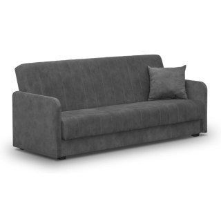 Sofa Rozkładana PORTO Szara Welurowa