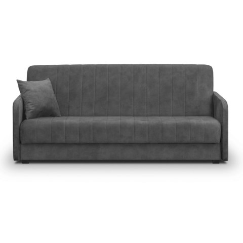Sofa Rozkładana PORTO Szara Welurowa