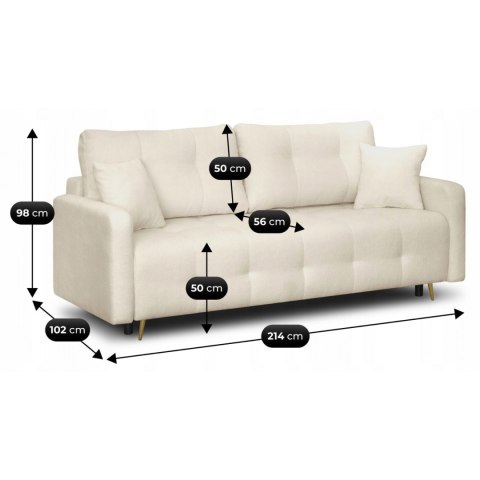 Sofa SEUL Beżowa Boucle