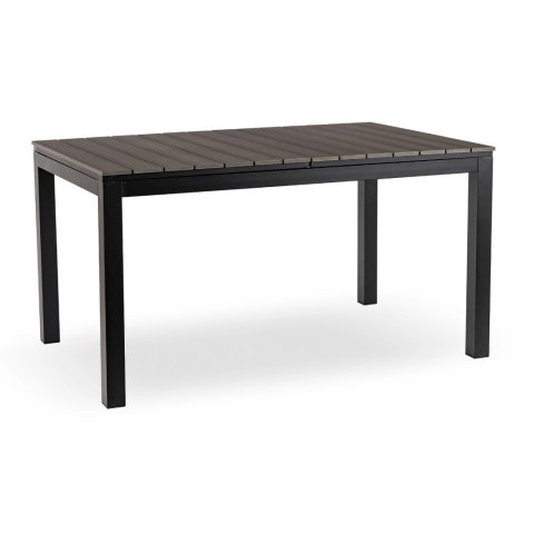 Stół Ogrodowy ARGOS 140-180 cm Ciemnoszary Dąb/Czarny