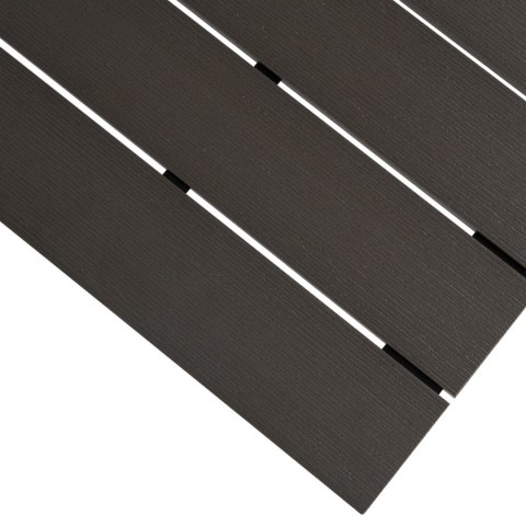 Stół Ogrodowy ARGOS 140-180 cm Ciemnoszary Dąb/Czarny