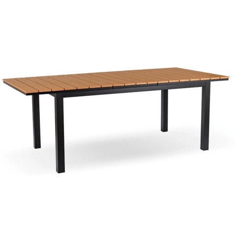 Stół Ogrodowy ARGOS 140-180 cm Dąb/Czarny