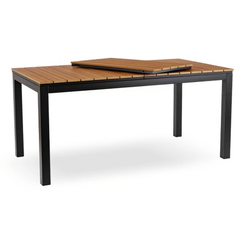 Stół Ogrodowy ARGOS 160-260 cm Dąb/Czarny