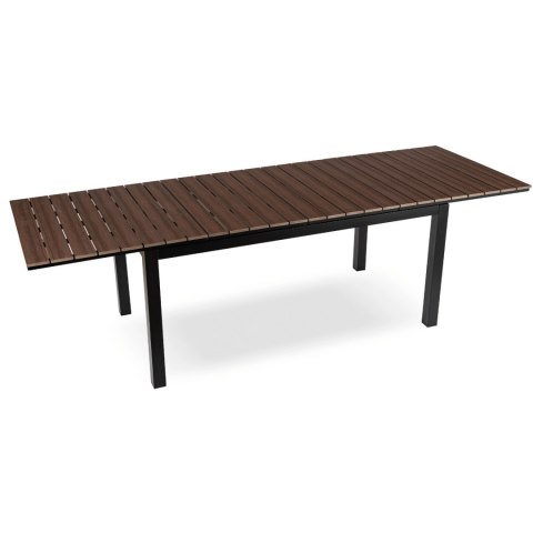 Stół Ogrodowy ARGOS 160-260 cm Orzech/Czarny