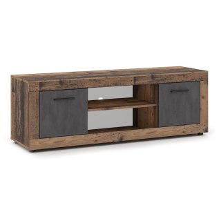 Szafka RTV BLAGO 140 cm Ciemny Dąb/Grafit