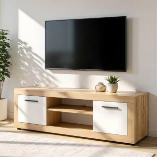 Szafka RTV BLAGO 140 cm Dąb Sonoma/Biały