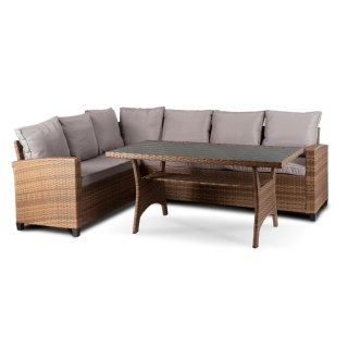 Zestaw Mebli Ogrodowych COMODO Brązowy/Szary