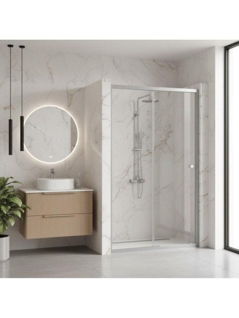 DRZWI PRYSZNICOWE PRIMO SLIDE CHROM 110