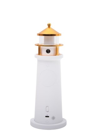 SHP Lampka nocna z projektorem SHP LIGHTHOUSE biało-złota