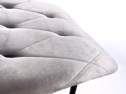 Krzesło tapicerowane BORGO VELVET LIGHT GREY PRO SMOKE