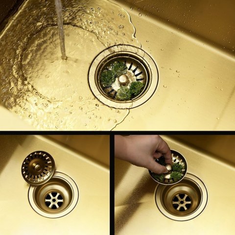 ZLEWOZMYWAK FIN BRUSH GOLD