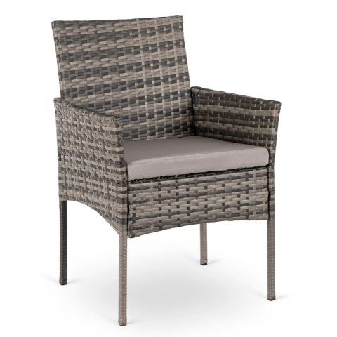 2x Krzesło Ogrodowe CORTO Szare Nowoczesne