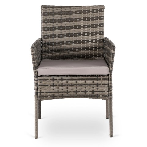 2x Krzesło Ogrodowe CORTO Szare Nowoczesne