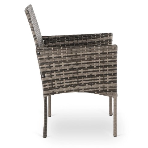 2x Krzesło Ogrodowe CORTO Szare Nowoczesne