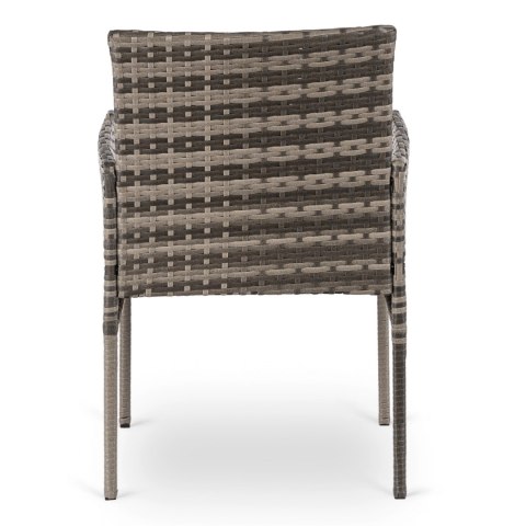 2x Krzesło Ogrodowe CORTO Szare Nowoczesne