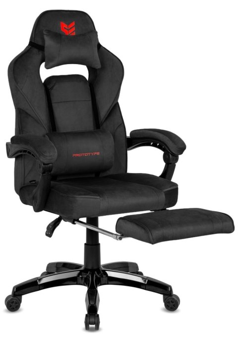 Fotel obrotowy do biurka TITAN BLACK ALCANTARA PRO