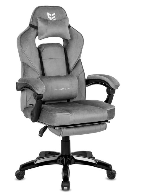 Fotel obrotowy do biurka TITAN GREY ALCANTARA PRO
