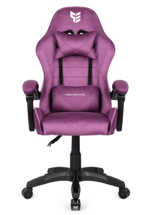 Fotel obrotowy gamingowy ENZO XL PURPLE ALCANTARA