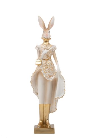 SHP Figurka dekoracyjna SHP RABBIT beżowa / złota