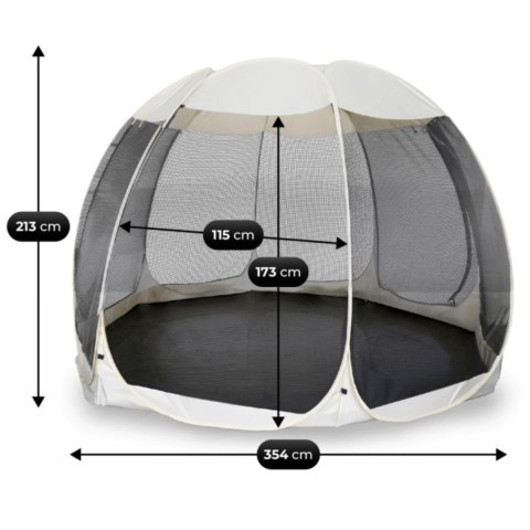 Pawilon CAMA 354 cm Altana Ogrodowa Beż/Czarny