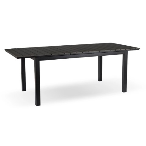 Stół Ogrodowy ARGOS 160-210 cm Ciemnoszary Dąb/Czarny