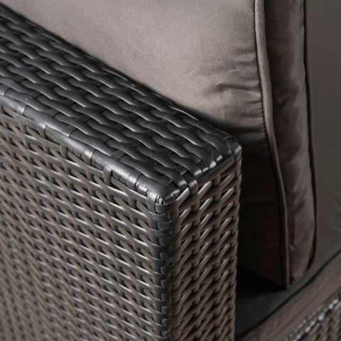 Zestaw Mebli Ogrodowych CALIENTE Czarny/Brązowy