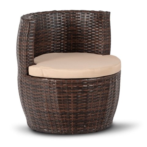 Zestaw Mebli Ogrodowych FRIO Brązowy/Beżowy