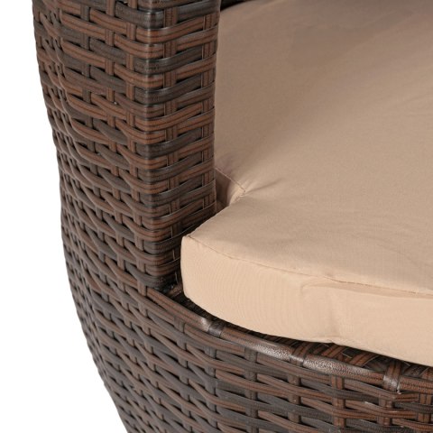 Zestaw Mebli Ogrodowych FRIO Brązowy/Beżowy