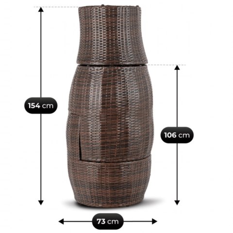 Zestaw Mebli Ogrodowych FRIO Brązowy/Beżowy