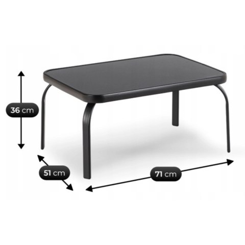 Zestaw Mebli Ogrodowych MINNESOTA Szary