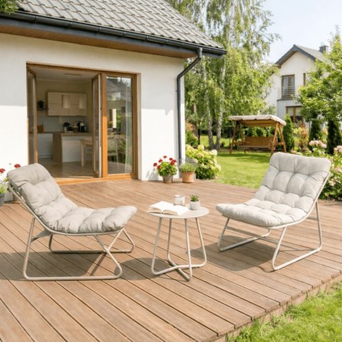 Zestaw Mebli Ogrodowych NIKEA Beżowy