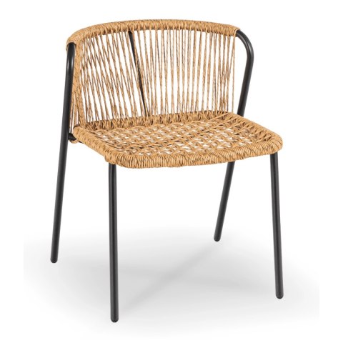 Zestaw Mebli Ogrodowych TRISTE Brązowy/Czarny