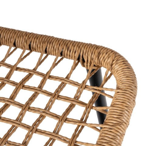 Zestaw Mebli Ogrodowych TRISTE Brązowy/Czarny