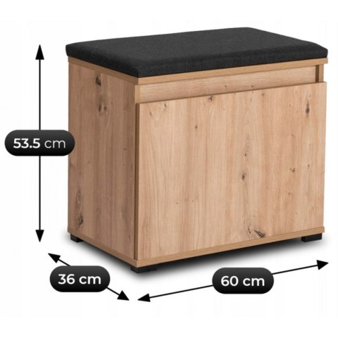 Zestaw do Przedpokoju VENORNA 60 cm Dąb Artisan/Grafit