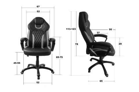 Fotel obrotowy do biurka SPIDER BROWN ALCANTARA