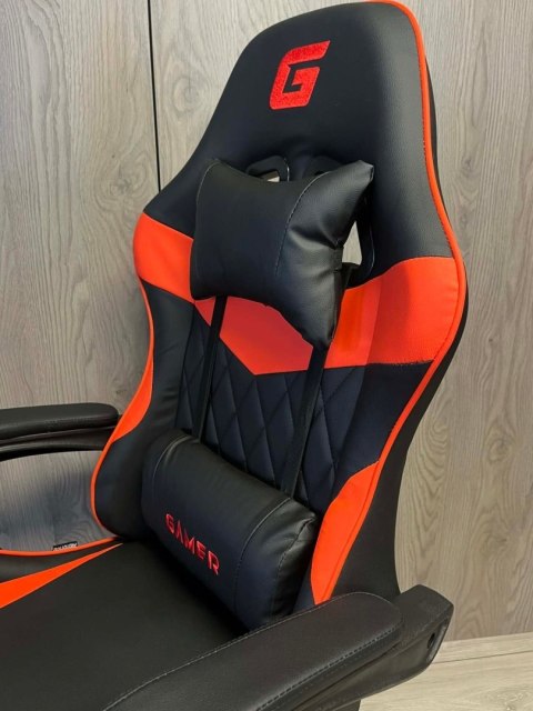 Fotel obrotowy gamingowy EVO PU RED XL
