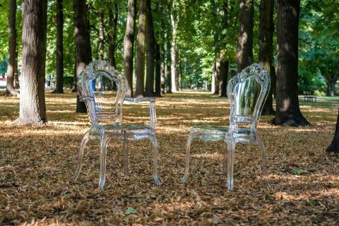 King Home Krzesło KING transparentne - poliwęglan