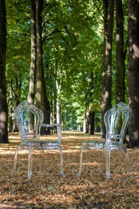 King Home Krzesło KING transparentne - poliwęglan