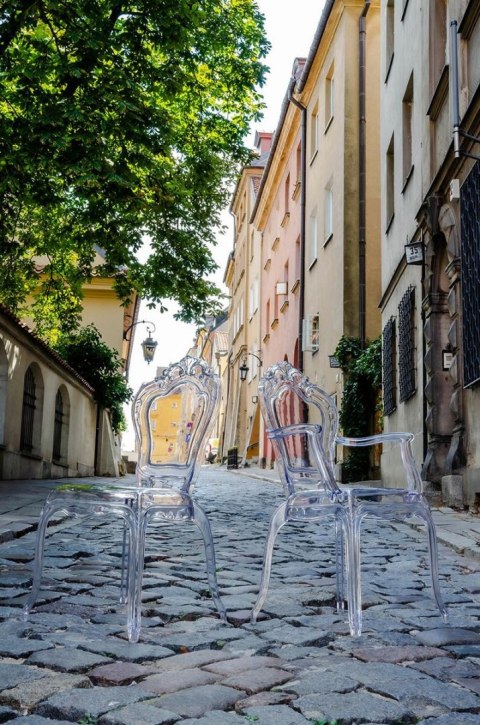 King Home Krzesło KING transparentne - poliwęglan