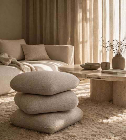 King Home Pufa STONES beżowa