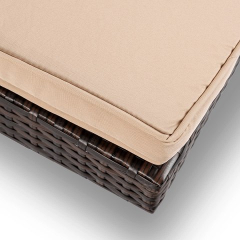 Fotel Ogrodowy FELIZ Brązowy/Beżowy Technorattan