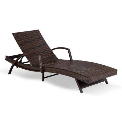 Fotel Ogrodowy FELIZ Brązowy/Szary Technorattan