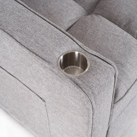 Fotel Rozkładany ASTER 2 do Spania Szary