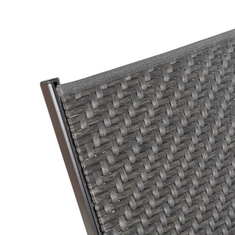 Leżak Ogrodowy ROULE Technorattan Czarny