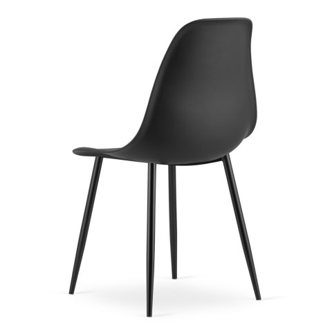 Zestaw Stół NP 80x80cm Artisan nogi czarne + 4 krzesła WAT czarne / nogi czarne