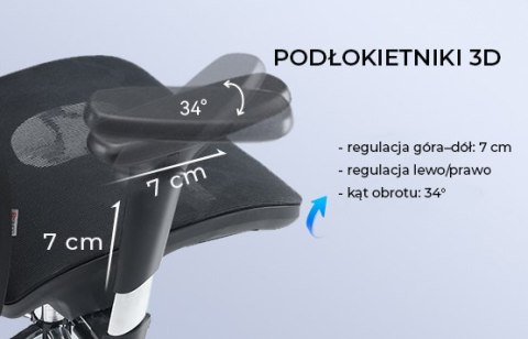 Fotel ergonomiczny ANGEL biurowy obrotowy kalistO Grafitowy