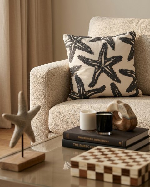 SHP Poduszka dekoracyjna SHP STARFISH beżowa / szara