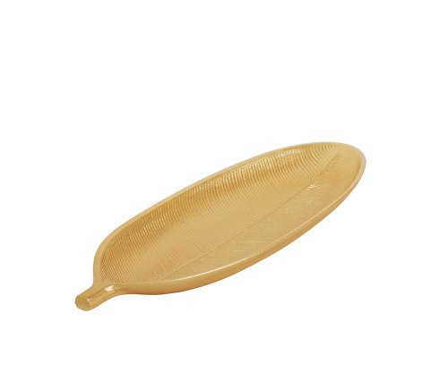 SHP Taca dekoracyjna SHP LEAF złota