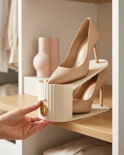 SHP Zestaw 3 wkładek do szafy na buty SHP EASY beżowy