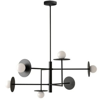 LAMPA APP1668-6CP BLACK MAT